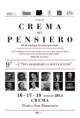 16-17-18 Maggio 2014: "Crema del Pensiero" Anno IX